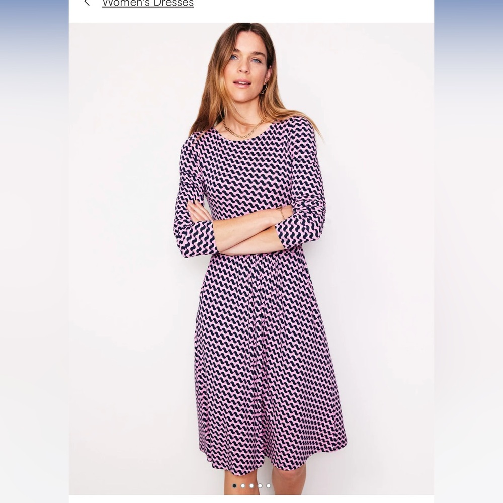 Boden Amelie Long Sleeve Dress